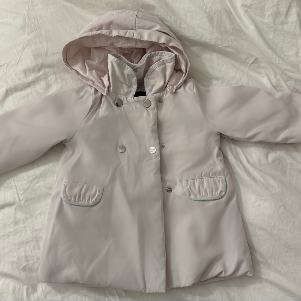 Jacadi Kids Pale Pink Hooded Jacket